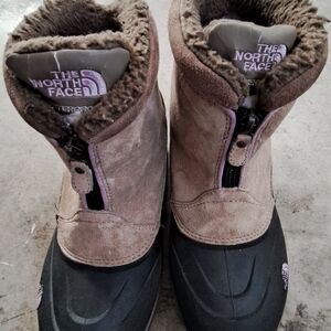 The North Face Women's Brown and Black Boots